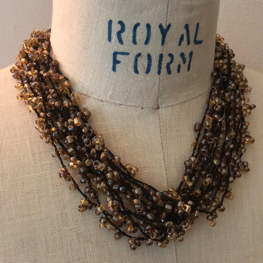 Indonesian Pearlescent Bead Necklace